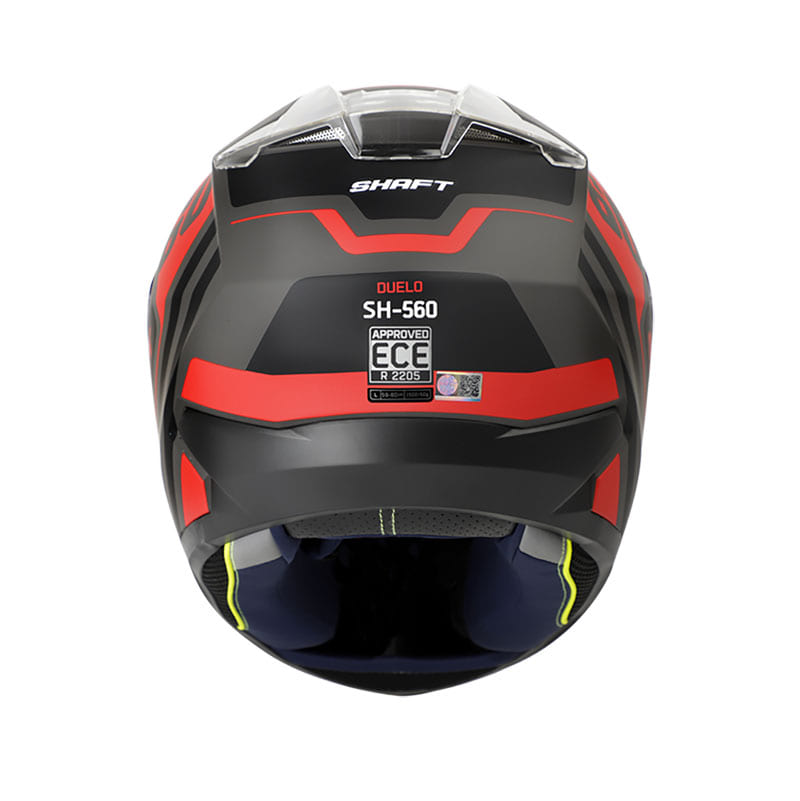 CASCO SHAFT SH-560 DUELO MATE NEGRO ROJO