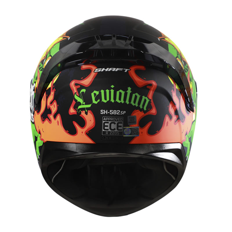 CASCO SHAFT SH-582SP LEVIATAN MATE NEGRO VERDE NEON