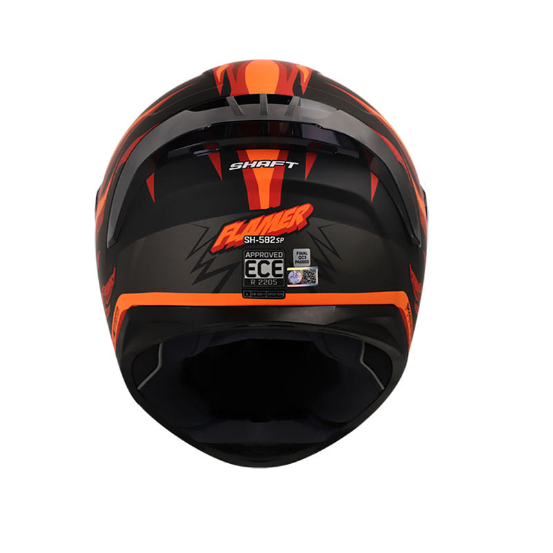CASCO SHAFT SH-582SP FLAMER MATE NEGRO ROJO