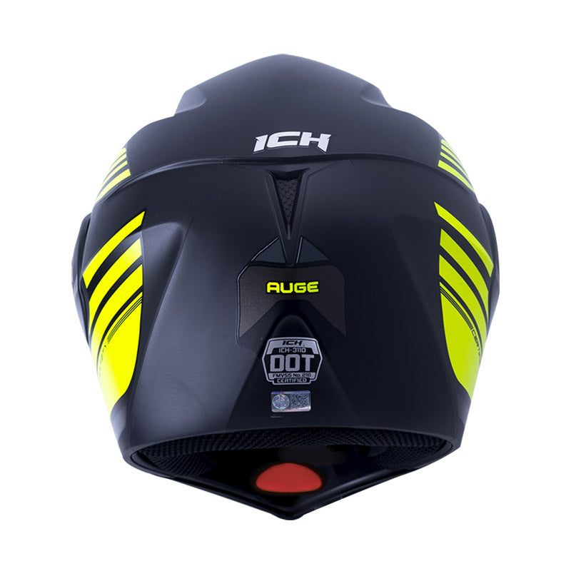 CASCO ICH ICH-3110DV AUGE MATE NEGRO AMERILLO NEON RAMDON