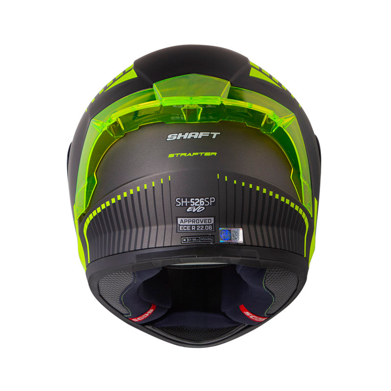 CASCO SHAFT SH-526SP EVO STRAFTER MATE GRIS OSCURO AMARILLO