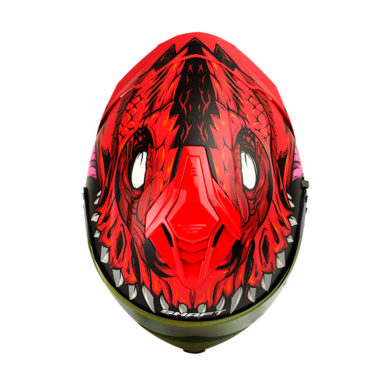 CASCO SHAFT SH-598GTR FEARX ROJO VISOR IRIDIUM