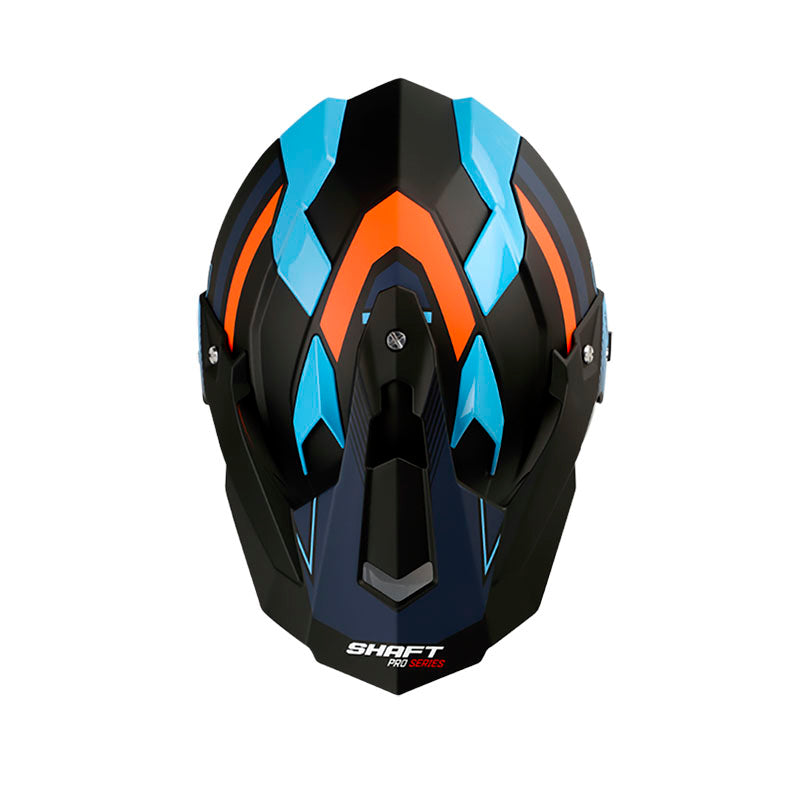 CASCO SHAFT MX370 DV PRO REPSO MATE NEGRO AZUL