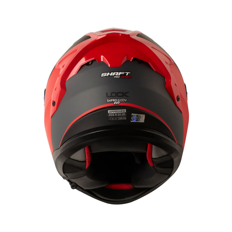 CASCO SHAFT SH-610DV PRO LOCK MATE ROJO GRIS VISOR IRIDIUM