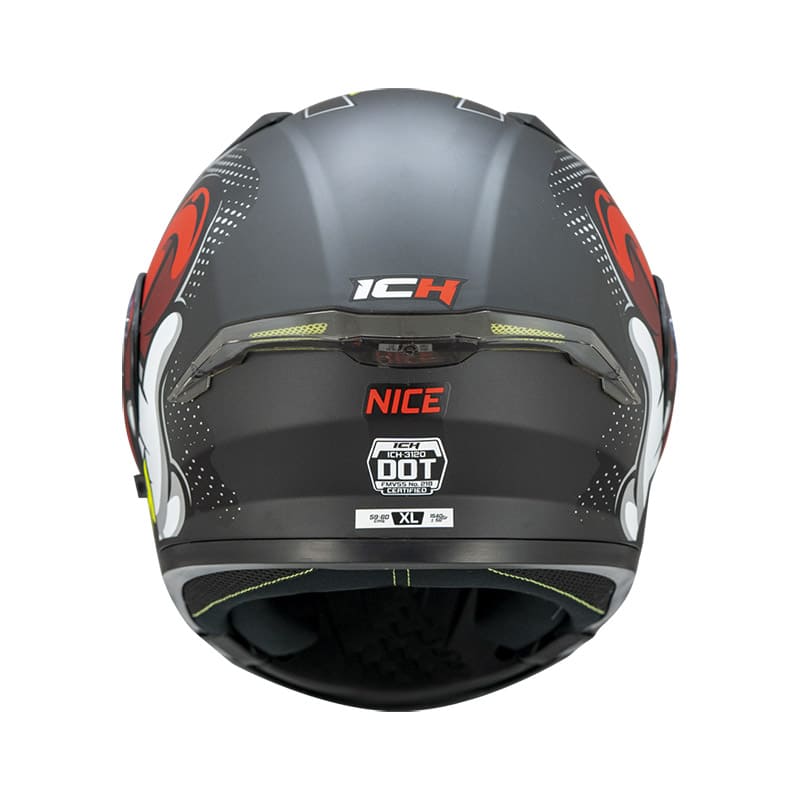 CASCO ICH ICH-3120DV NICE MATE NEGRO ROJO