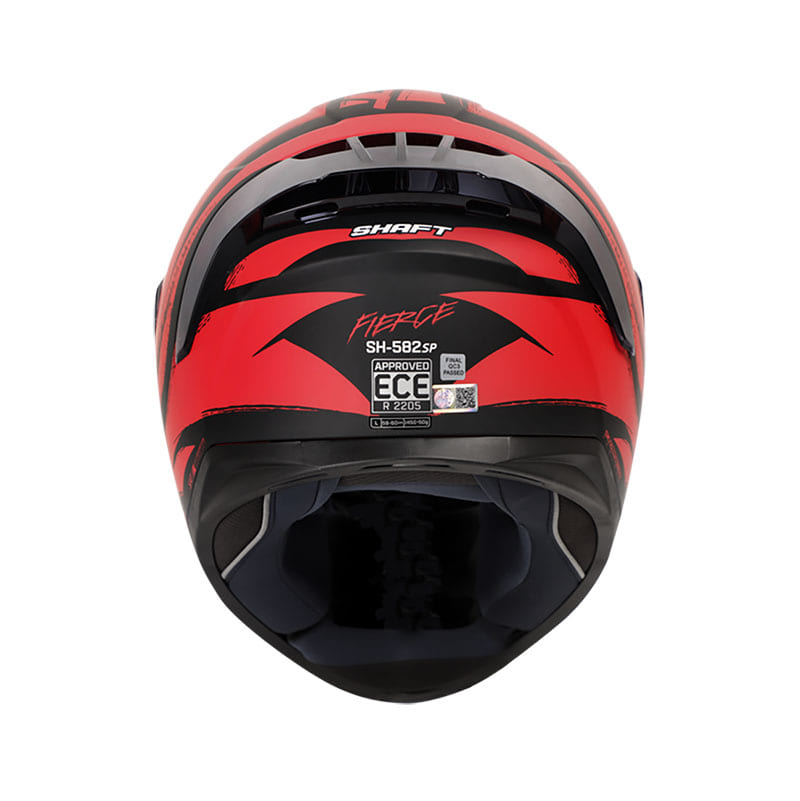 CASCO SHAFT SH-582SP FIERCE MATE NEGRO ROJO