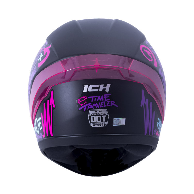 CASCO ICH ICH-501SP TIME TRAVEL MATE NEGRO FUCSIA NEON