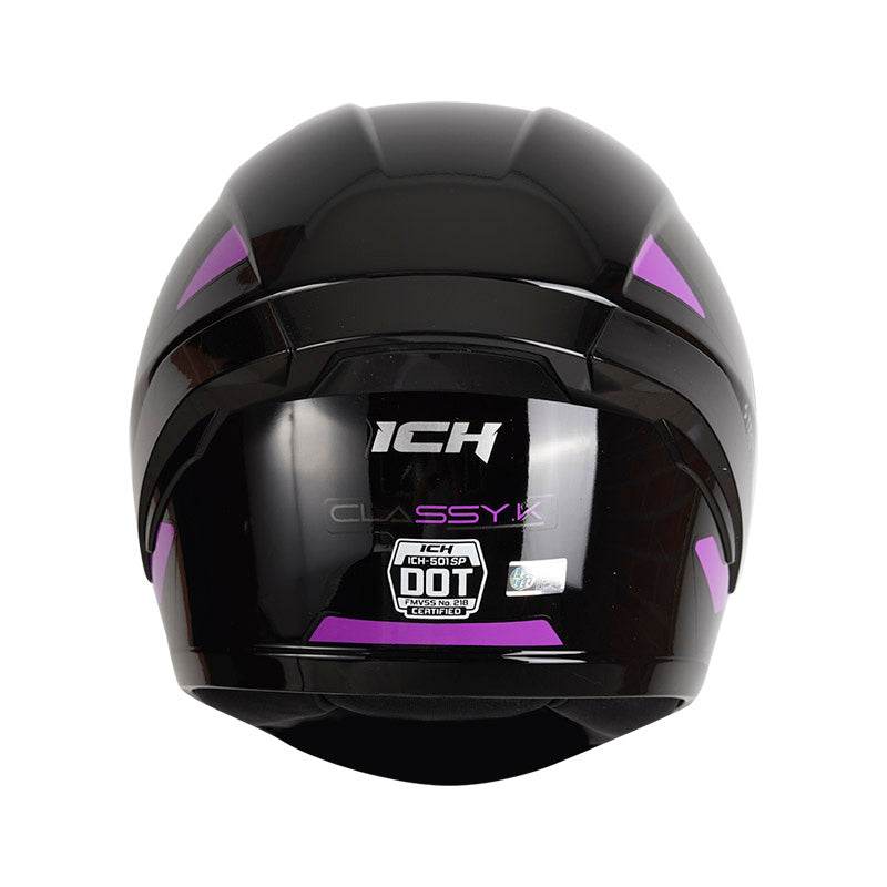 CASCO ICH-501SP CLASSY.K BRILLANTE NEGRO MORADO