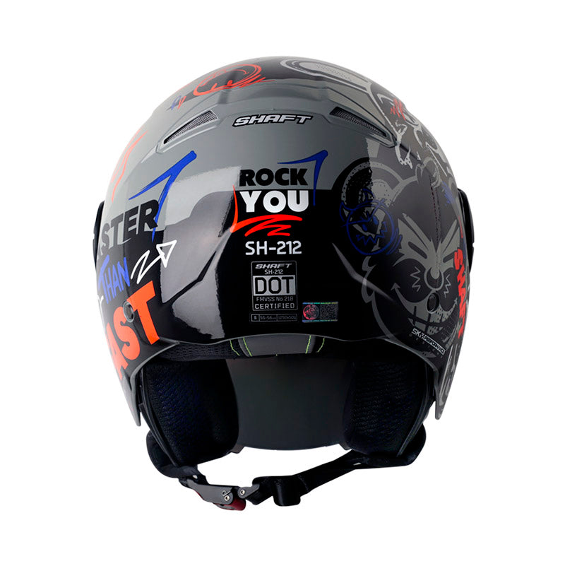 CASCO SHAFT SH-212 ROCK YOU GRIS BLANCO VISOR IRIDIUM