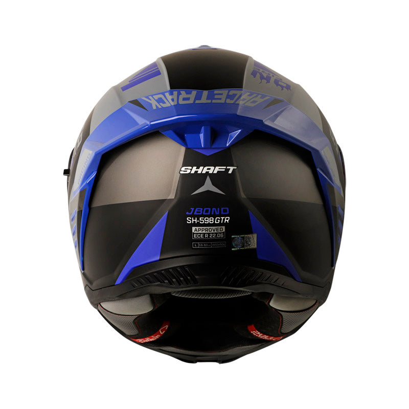 CASCO SHAFT SH-598GTR JBOND MATE GRIS AZUL VISOR IRIDIUM