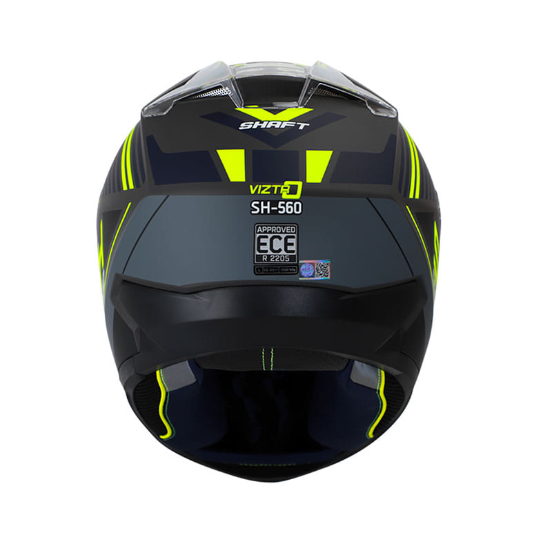 CASCO SHAFT SH-560 VIZTRO MATE NEGRO AMARILLO NEON