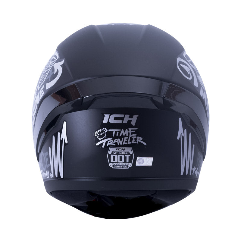CASCO ICH ICH-501SP TIME TRAVEL NEGRO PLATA VISOR HUMO