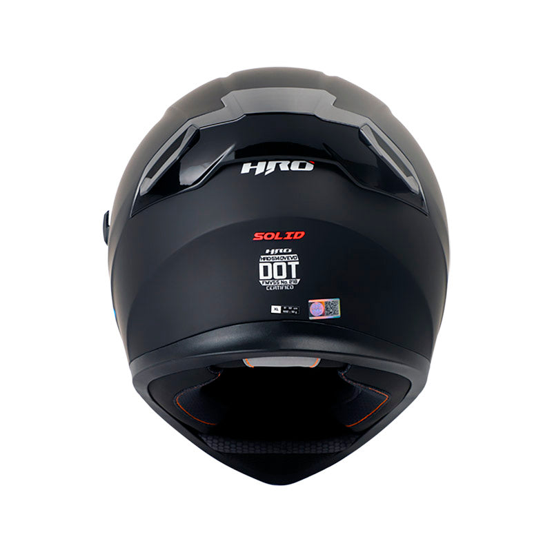 CASCO HRO HRO-514DV SOLID MATE NEGRO ROJO IRIDIUM ROJO