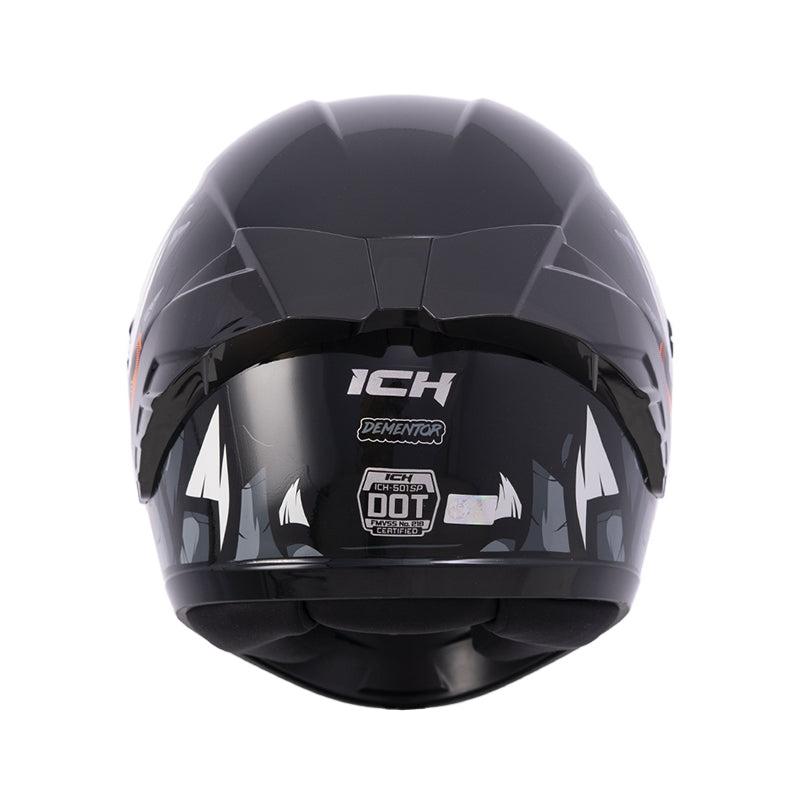 CASCO ICH-501SP DEMENTOR NEGRO GRIS OSCURO