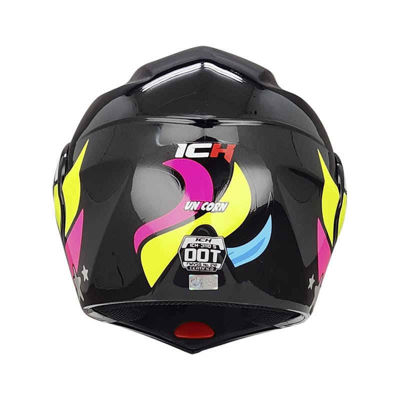 CASCO ICH ICH-3110S UNICORN NEGRO FUCSIA NEON