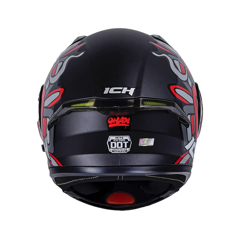 CASCO ICH ICH-3120DV OHAN MATE NEGRO ROJO