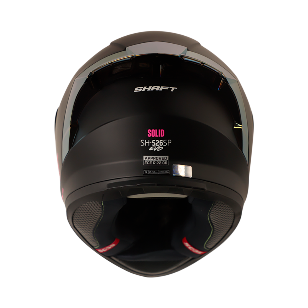 CASCO SHAFT SH-526SP SOLID MATE NEGRO FUCSIA VISOR FUCSIA