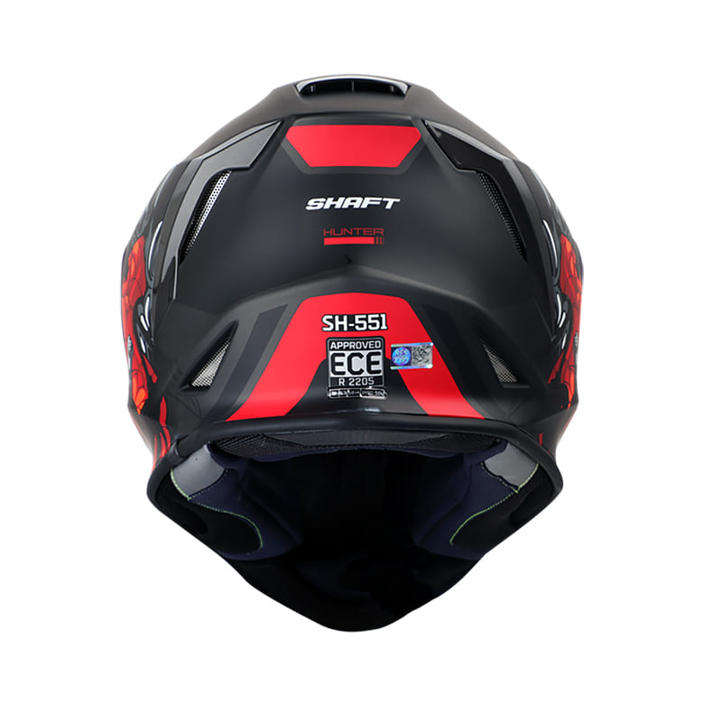 CASCO SHAFT SH-551 HUNTER MATE NEGRO ROJO