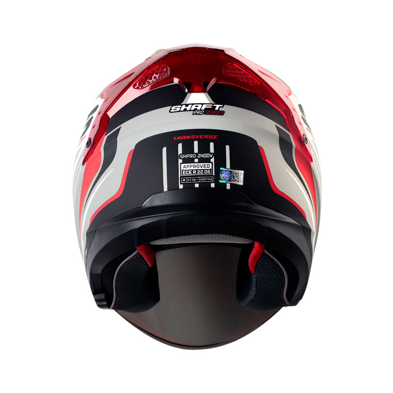CASCO SHAFT SH-240DV PRO TRANSVERSE MATE GRIS ROJO