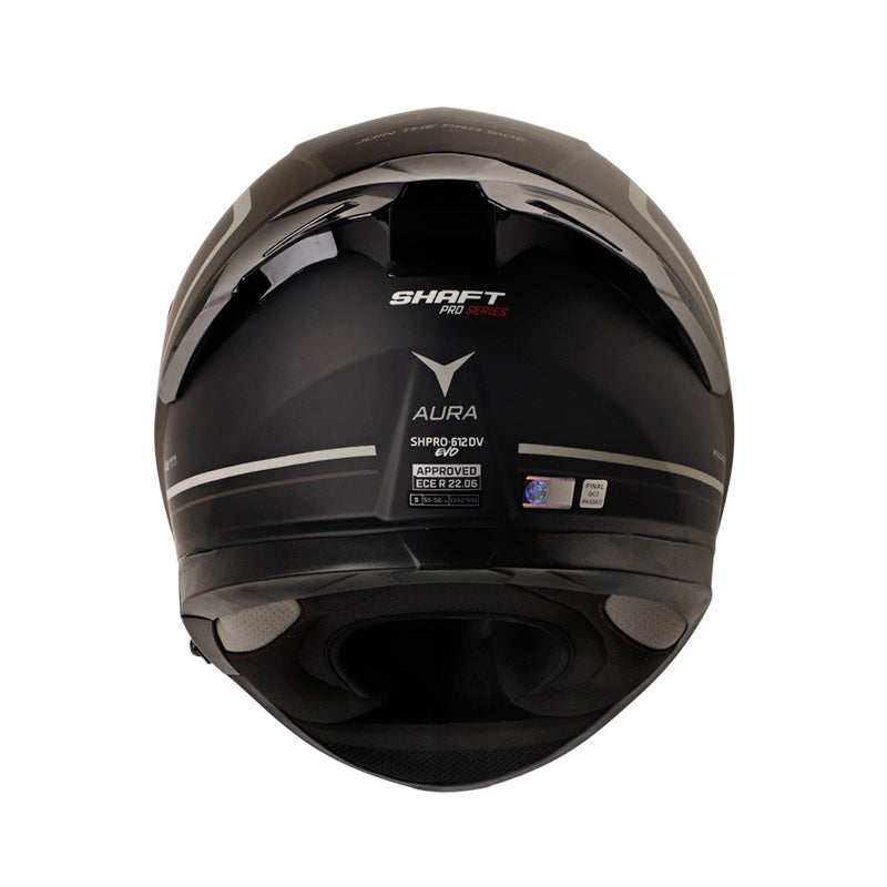 CASCO SHAFT SH-612DV PRO AURA MATE GRIS VISOR IRIDIUM PLATA