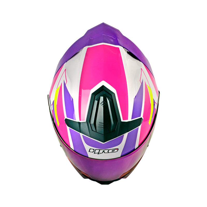 CASCO HRO 3440 DV LAZZAR BRILLANTE BLANCO MORADO NEON
