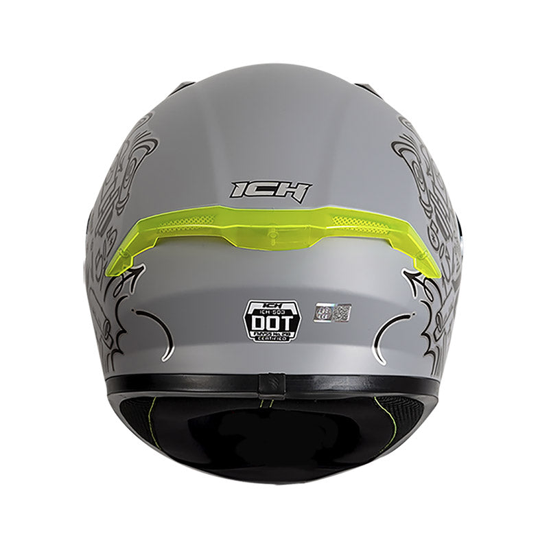 CASCO ICH ICH-503SP BANKS GRIS GRIS VISOR PLATA
