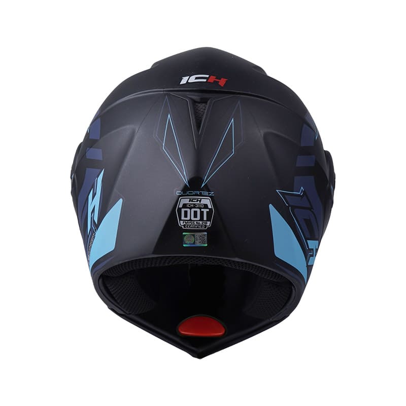 CASCO ICH ICH-3110DV QUORTEZ MATE NEGRO AZUL
