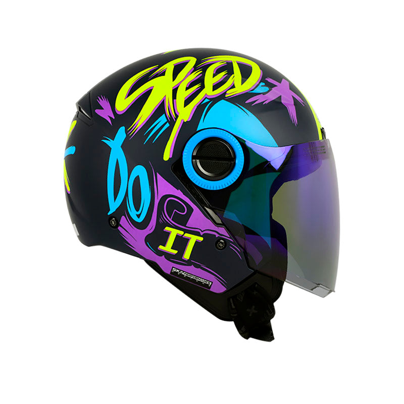 CASCO SHAFT SH-212 DROP MATE AZUL NAVY AZUL VISOR IRIDIUM
