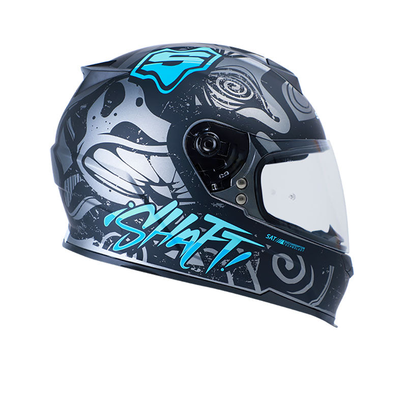 CASCO SHAFT SH-502 PSICOTRIP MATE NEGRO AZUL