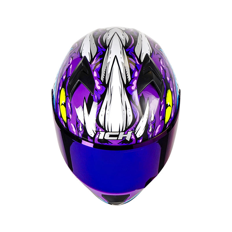 CASCO ICH ICH-503SP ALLIGATOR MORADO AZUL VISOR MORADO
