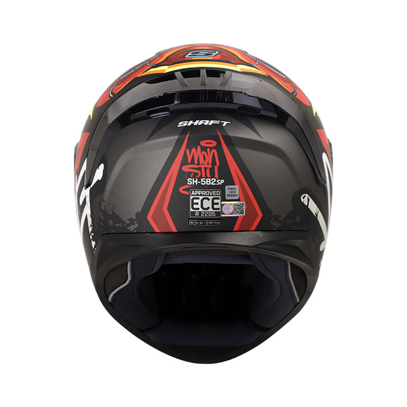 CASCO SHAFT SH-582SP MONSTY MATE NEGRO ROJO