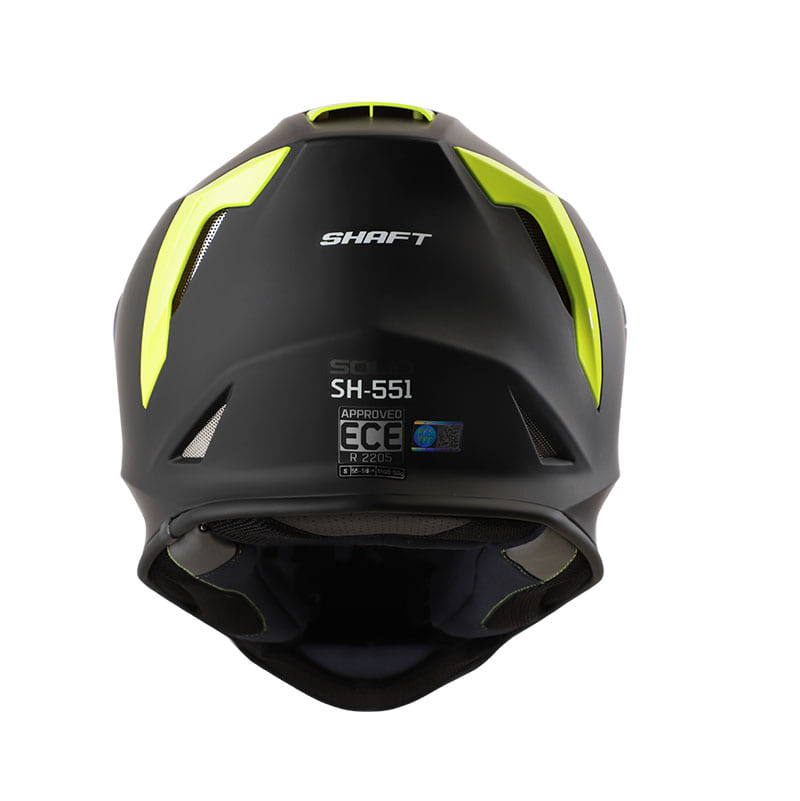 CASCO SHAFT SH-551 SOLID FLOW MATE NEGRO AMARILLO VISOR HUMO