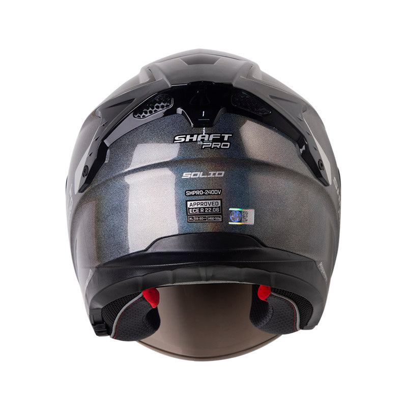 CASCO SHAFT SH-240DV PRO SOLID CAMALEON PLATA VISOR HUMO