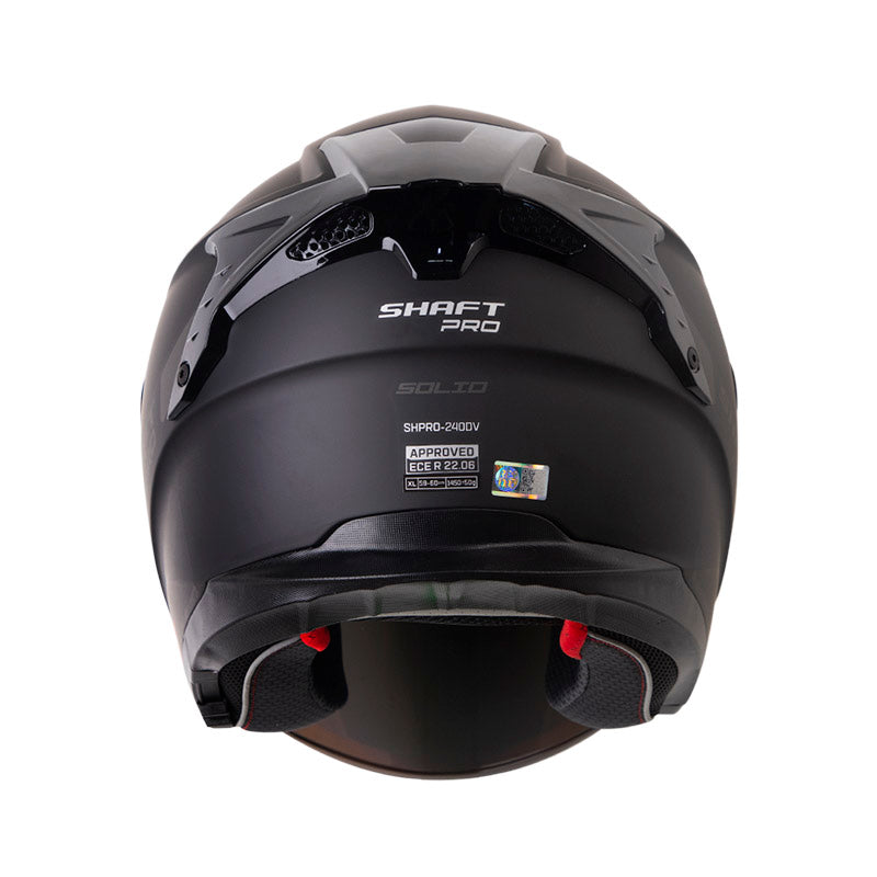 CASCO SHAFT SH-240DV PRO SOLID MATE NEGRO GRIS OSCURO