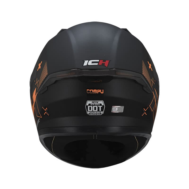 CASCO ICH ICH-503SP COMPU MATE NEGRO NARANJA NEON
