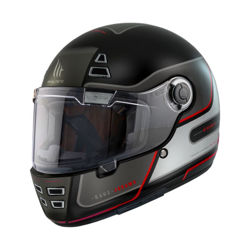 CASCO MT JARAMA BAUX MATE ROJO
