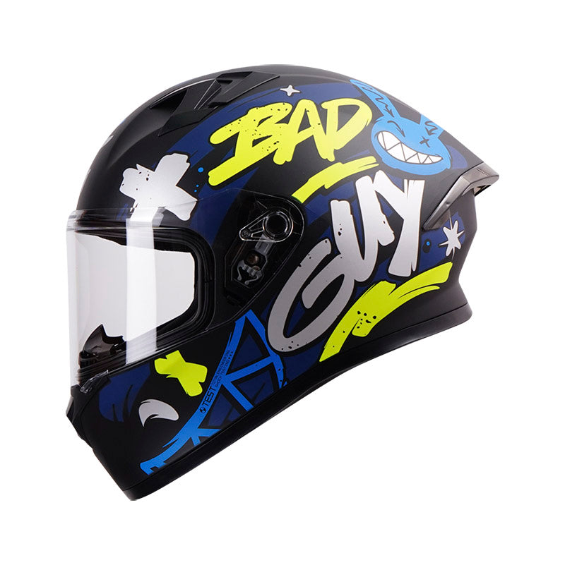 CASCO ICH ICH-503SP BAD MATE NEGRO AMARILLO NEON