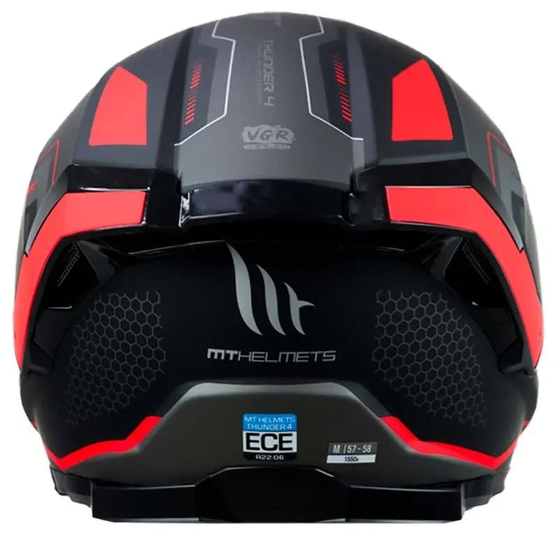 CASCO MT THUNDER 4 SV JERK MATE ROJO