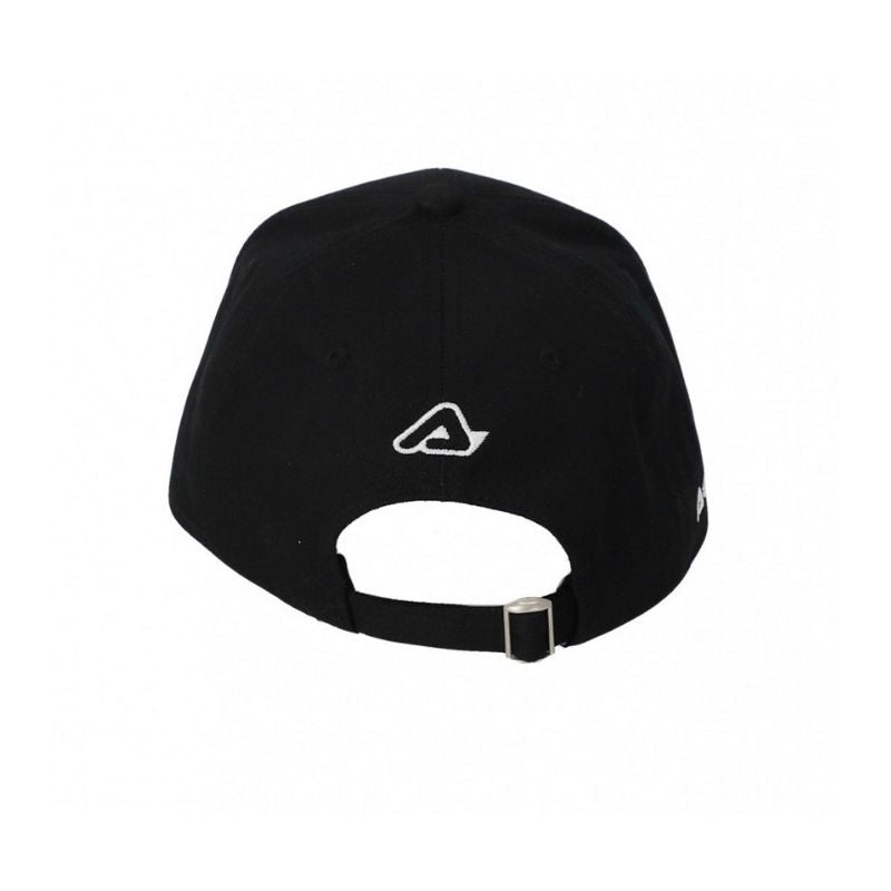GORRA ACERBIS LOGO NEGRO BLANCO CURVA