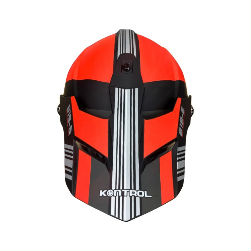 CASCO KONTROL 819-6 OXPORT MATE NEGRO ROJO
