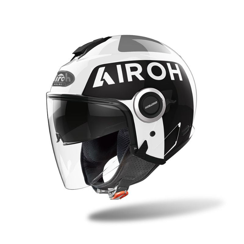 CASCO AIROH HELIOS UP BLANCO NEGRO