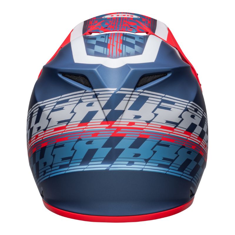 CASCO BELL MX9 MIPS OFFSET MATE AZUL BLANCO