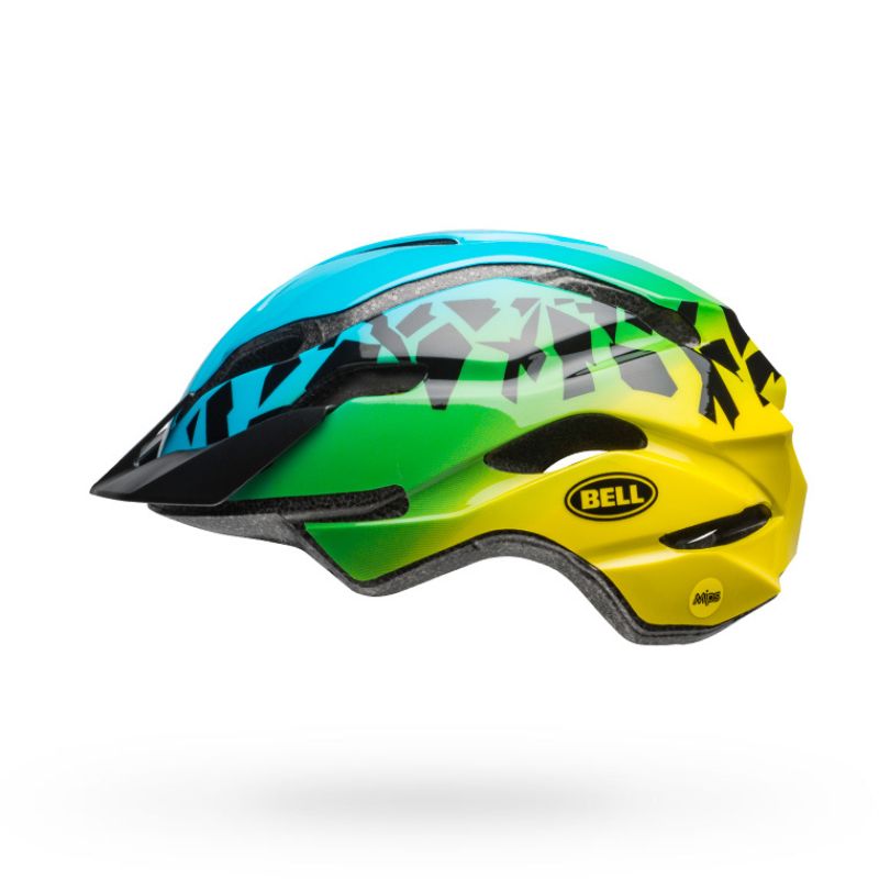 CASCO BELL REVOLUTION AZUL VERDE MIPS