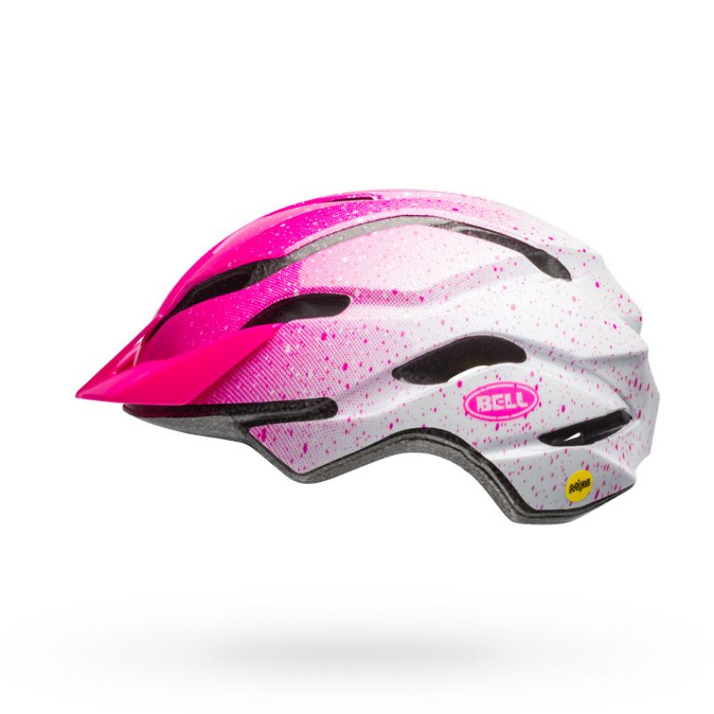 CASCO BELL REVOLUTION FUCSIA BLANCO MIPS