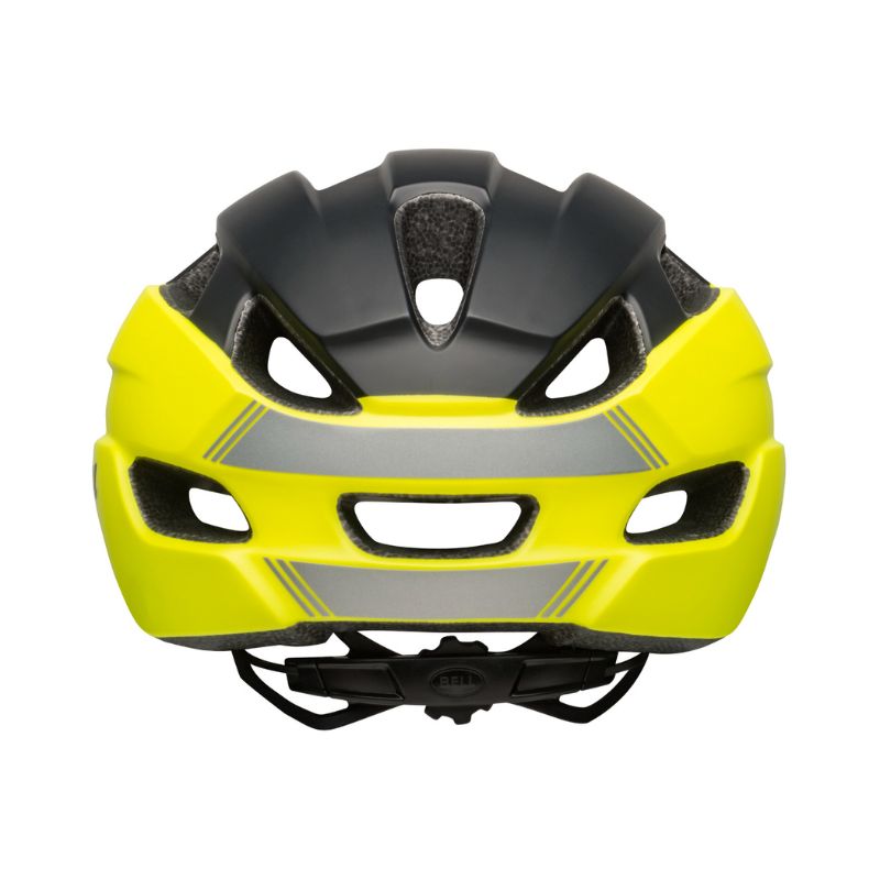 CASCO BELL TRACE MATE AMARILLO NEON NEGRO
