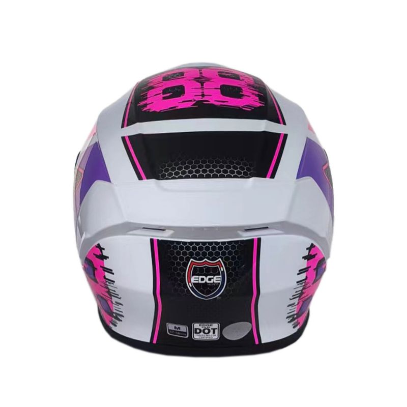 CASCO EDGE FRANKIE MASTER 88 BLANCO ROSADO