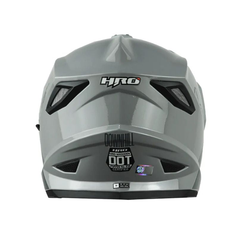 CASCO HRO HRO-MX330DV DOWNHILL GRIS GRIS VISOR IRIDIUM AZUL