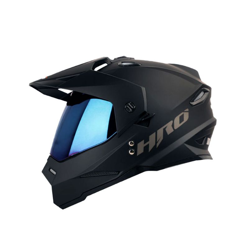 CASCO HRO HRO-MX330DV SOLID MATE NEGRO GRIS OSCURO IRIDIUM