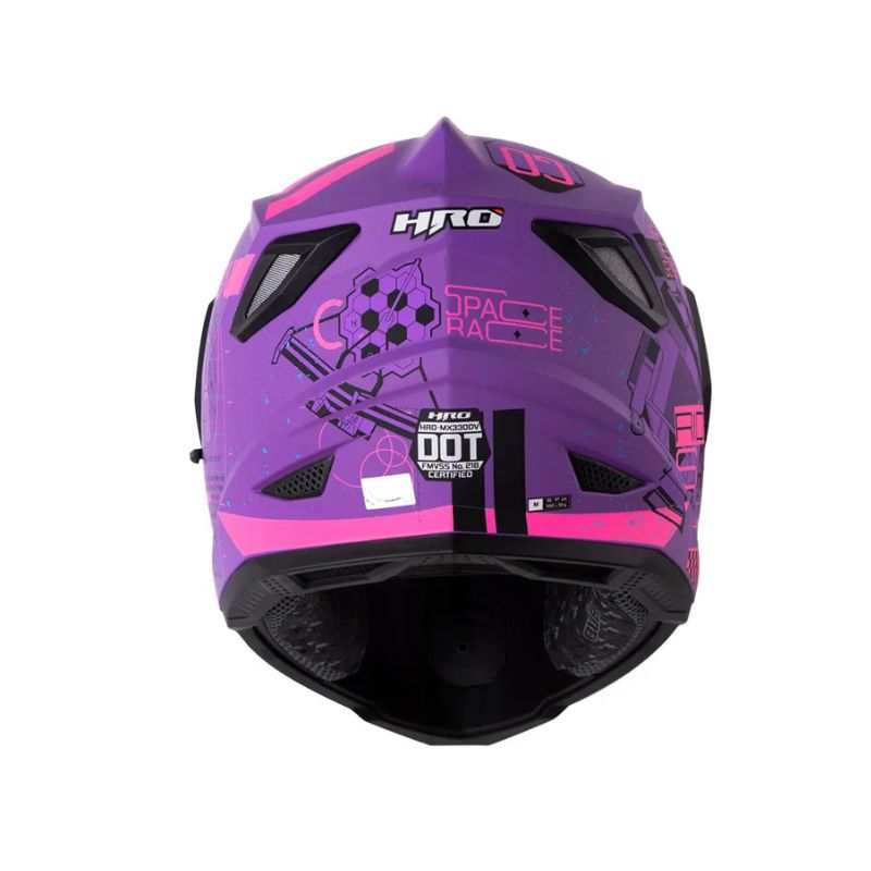 CASCO HRO HRO-MX330DV SPACE RACE MATE MORADO FUCSIA IRIDIUM