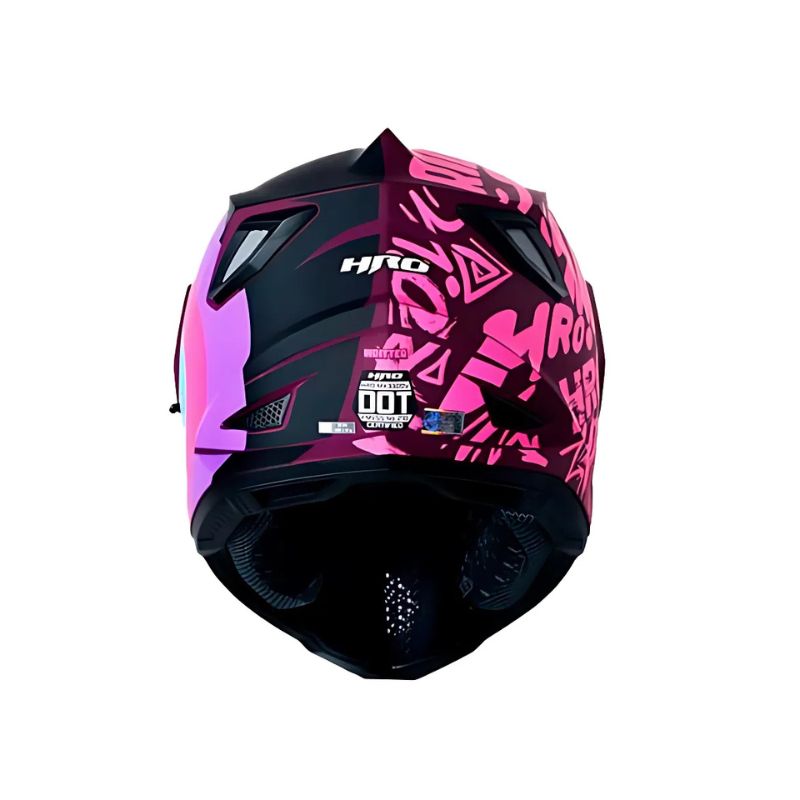CASCO HRO HRO-MX330DV WRITTER MATE MORADO OSCURO VISOR